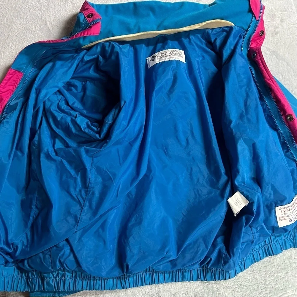 VTG 90’s Columbia Bugaboo 3 In 1 Teal, Pink Ski Jacket Fleece Youth, 14-16